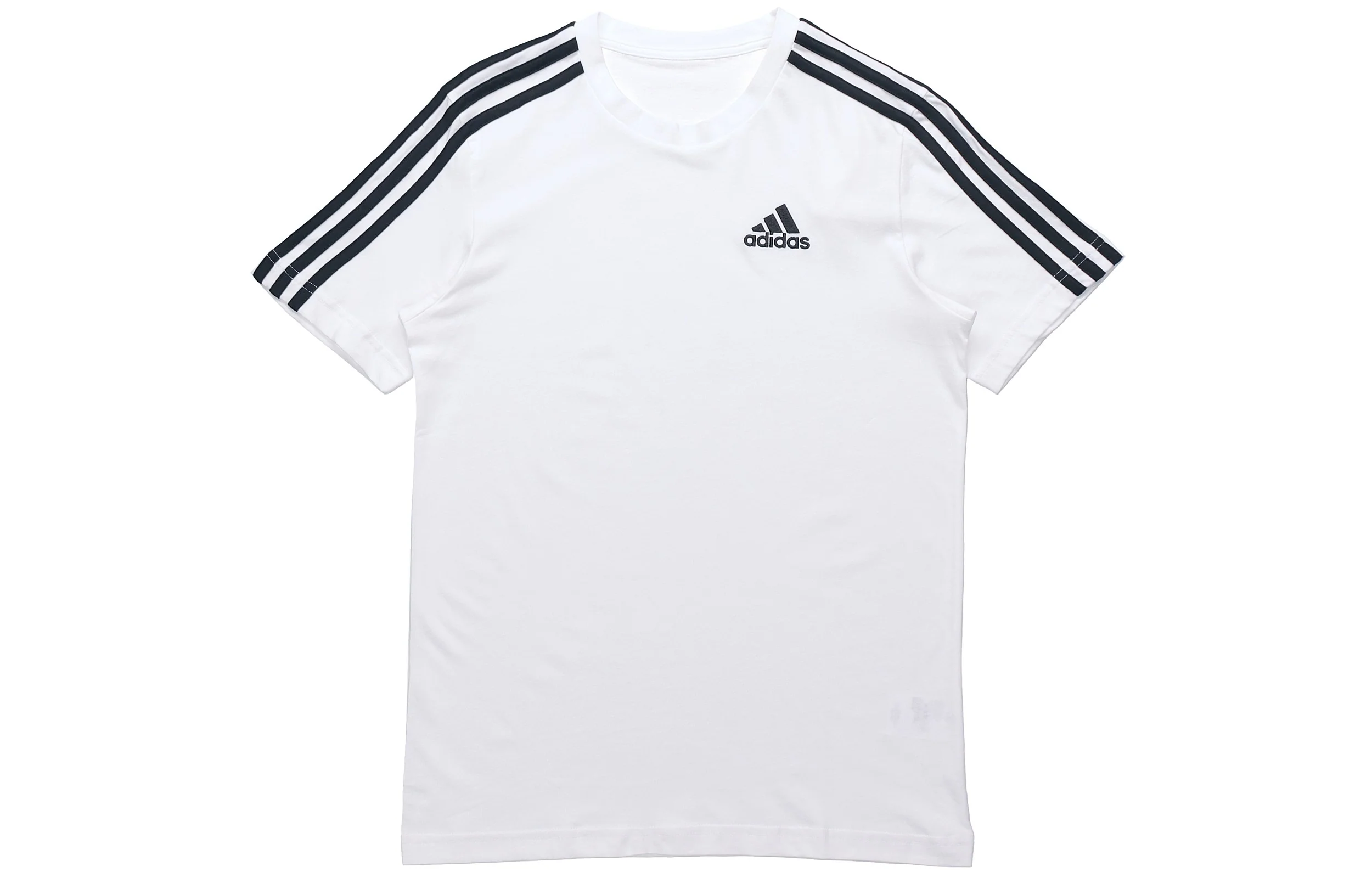 Adidas Essentials 3 Stripes T-Shirt 'White'