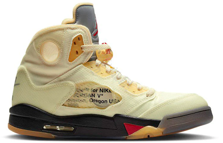 Air Jordan 5 Retro 'X Off White Sp Sail' - Image 2