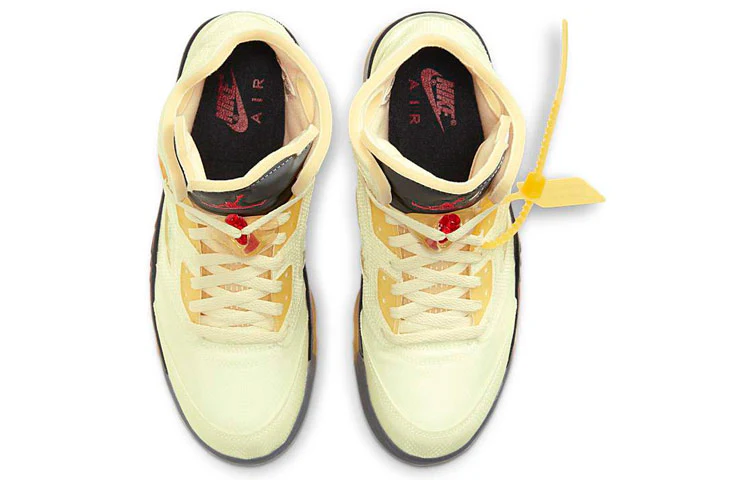 Air Jordan 5 Retro 'X Off White Sp Sail' - Image 4