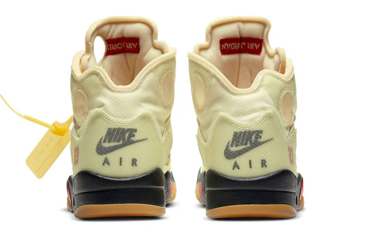 Air Jordan 5 Retro 'X Off White Sp Sail' - Image 5