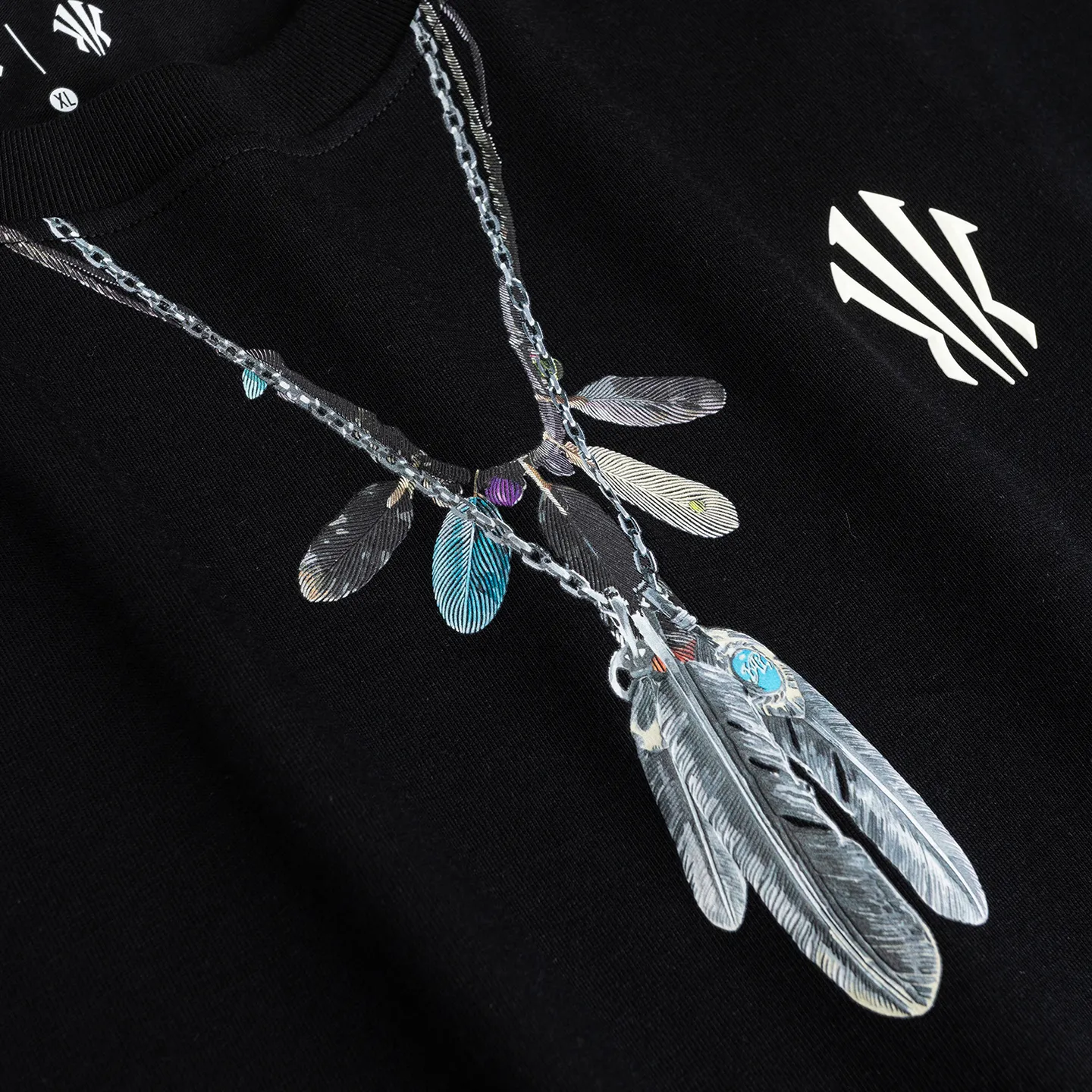 Anta Kai Necklace T-shirt 'Black' - Image 4