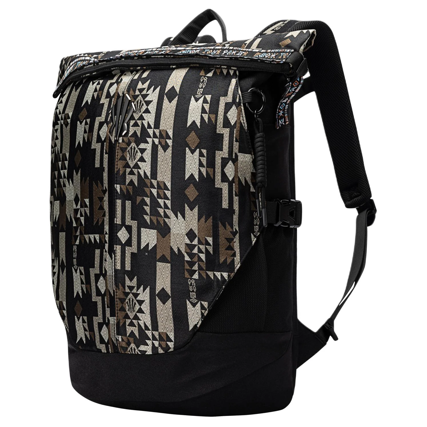 Anta Kai Polyester Backpack Black Jacquard - Image 2
