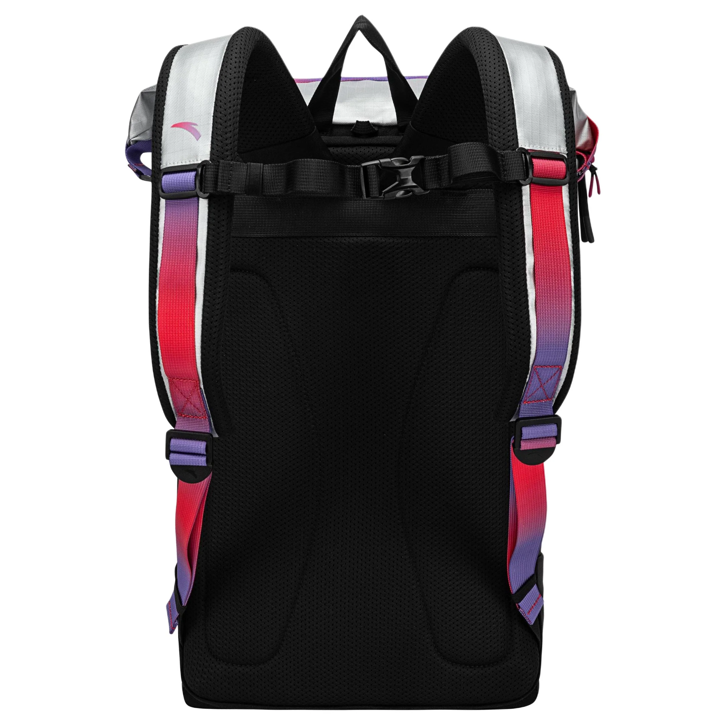 Anta Kai Series PU Rainbow Backpack Black Silver - Image 4