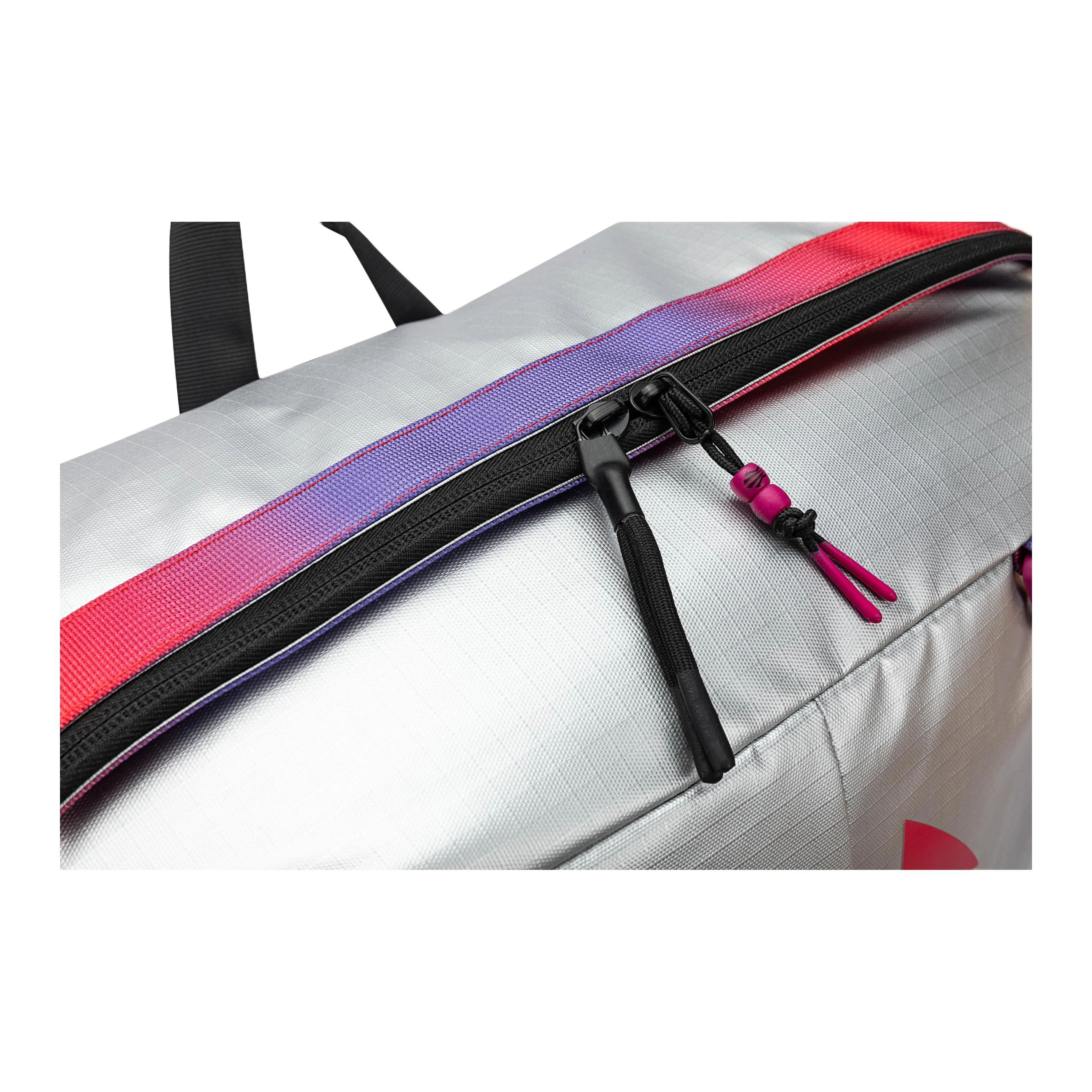Anta Kai Series PU Rainbow Backpack Black Silver - Image 7