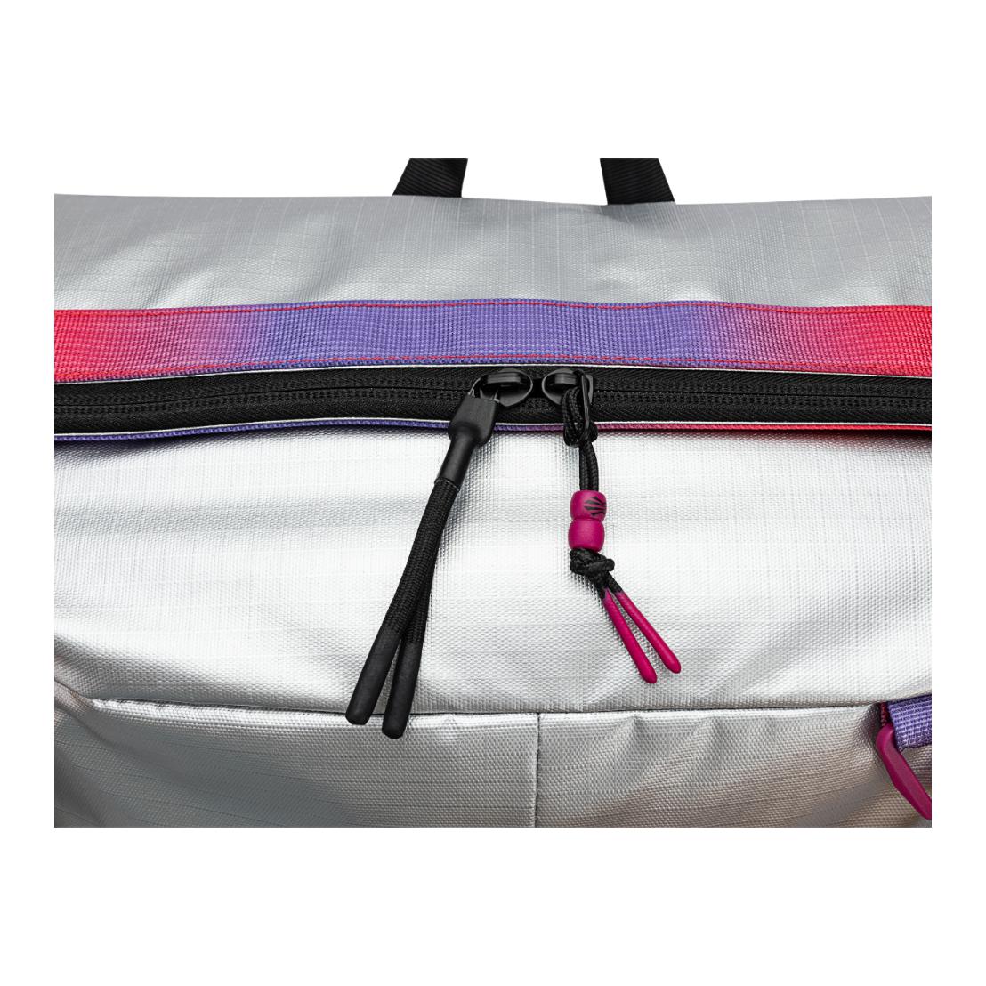 Anta Kai Series PU Rainbow Backpack Black Silver - Image 8