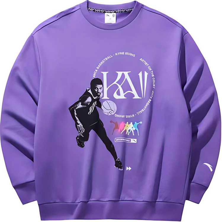 Anta Kai Sweatshirt 'Fluorescent Grape Purple' - Image 5