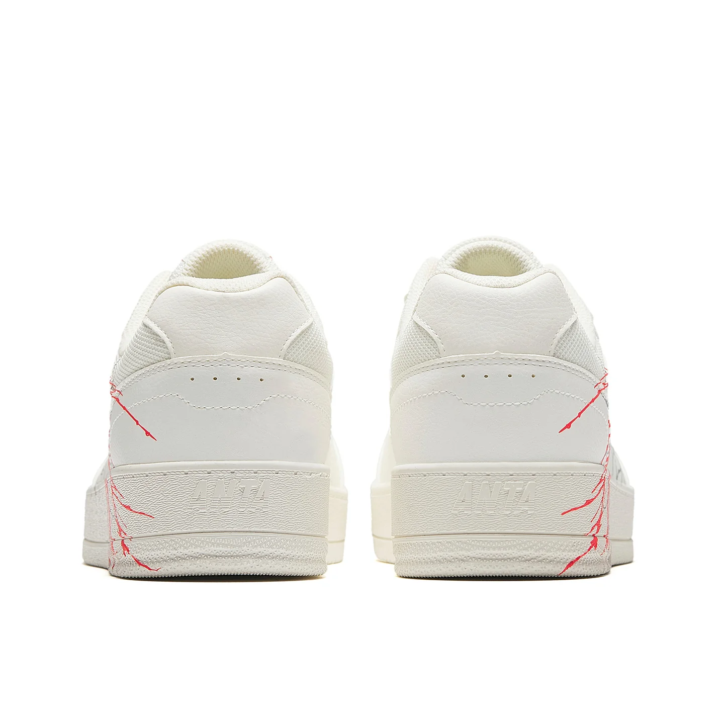 Anta Skateboard Shoes 'White Red Silver' - Image 4