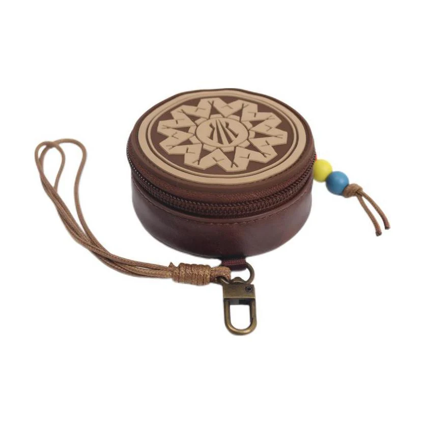 Anta Small Litchi Grain PU Leather Wallet Chestnut Brown - Image 6