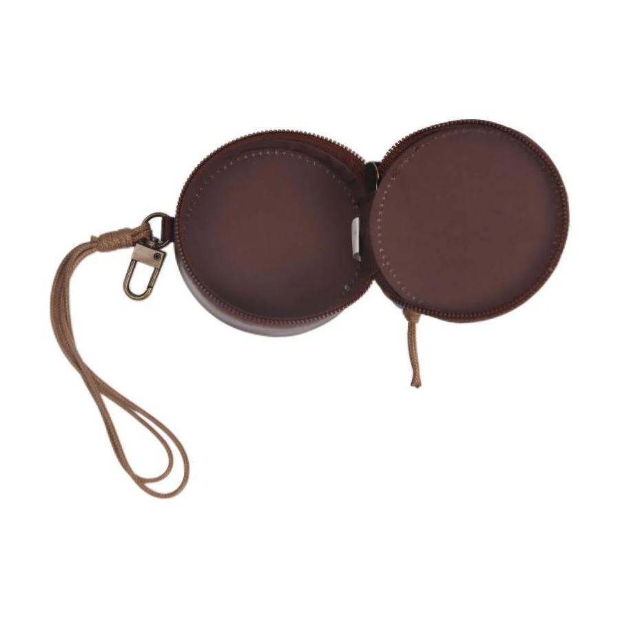 Anta Small Litchi Grain PU Leather Wallet Chestnut Brown - Image 7