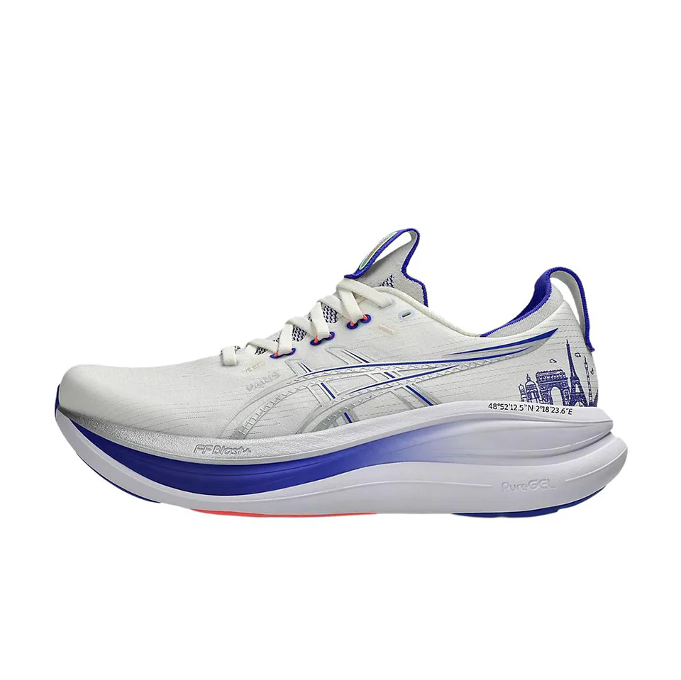 ASICS GEL NIMBUS 28 Running Shoes âWhite Blueâ