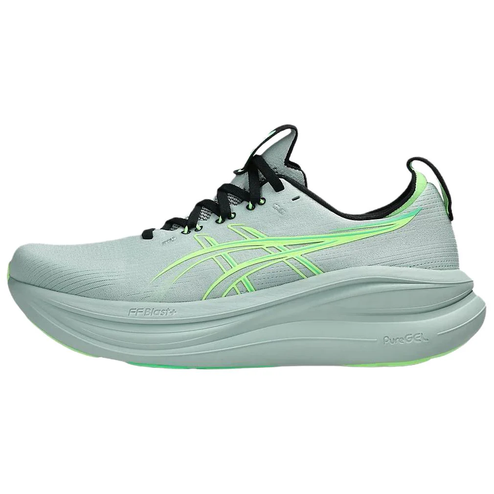 ASICS GEL NIMBUS 28 Support Running Shoes Mens Green