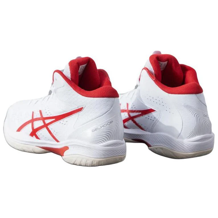 Asics GELHOOP V16 Breathable Mid-Top Basketball Shoes Men's White - Image 4