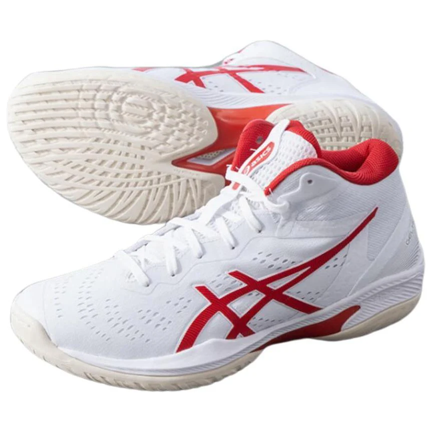 Asics GELHOOP V16 Breathable Mid-Top Basketball Shoes Men's White - Image 5