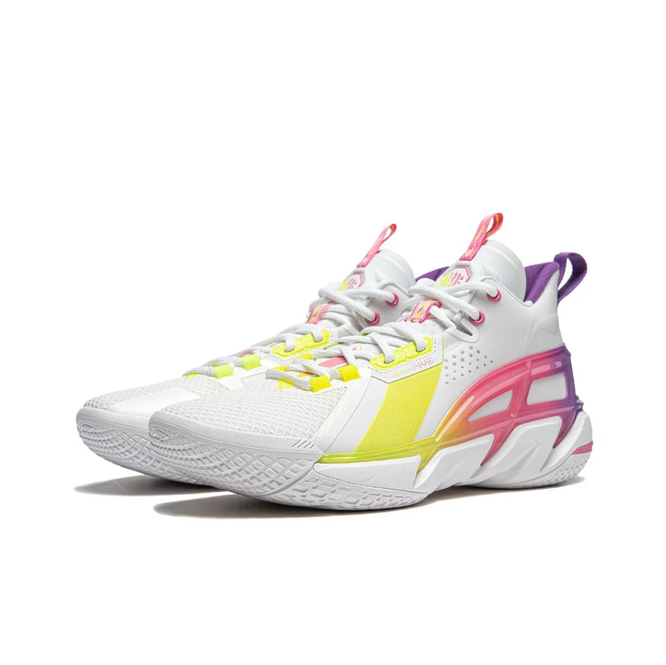 LiNing Bad Five 4 ‘White Yellow Pink’ - Image 3