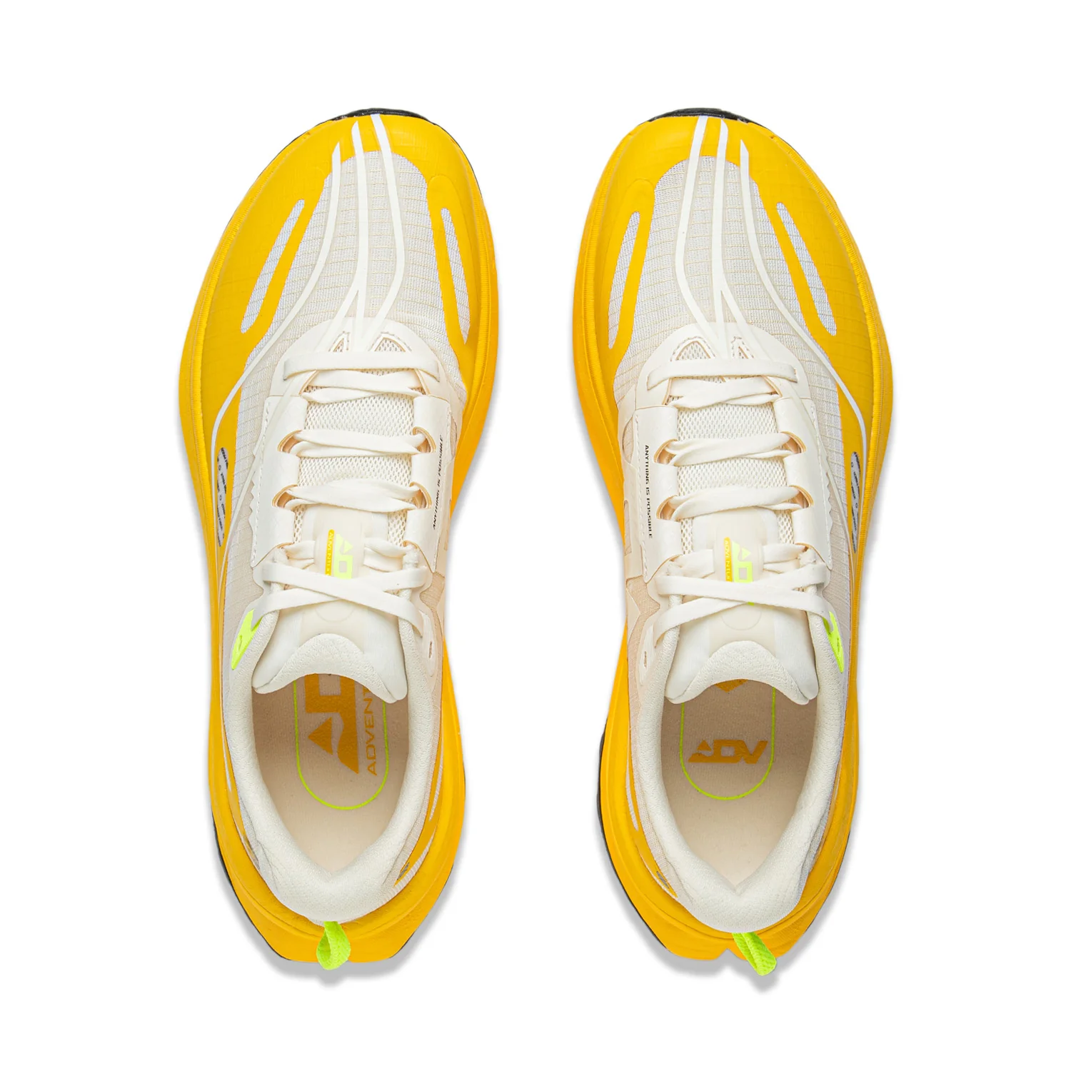 LiNing Di Lu Running Shoes'Beige Yellow' - Image 4