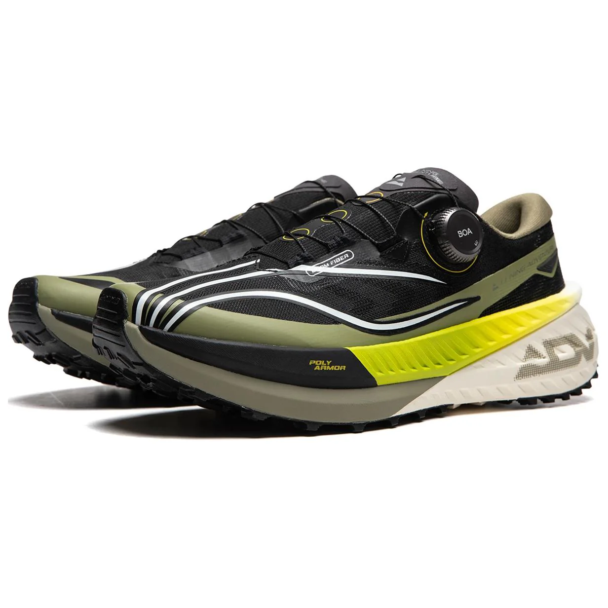 LiNing DiLu PRO Running Shoes 'Black Green' - Image 3