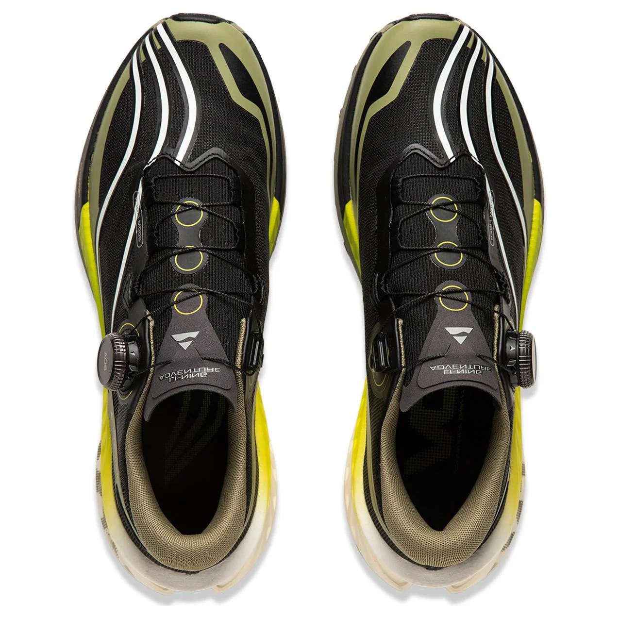 LiNing DiLu PRO Running Shoes 'Black Green' - Image 4