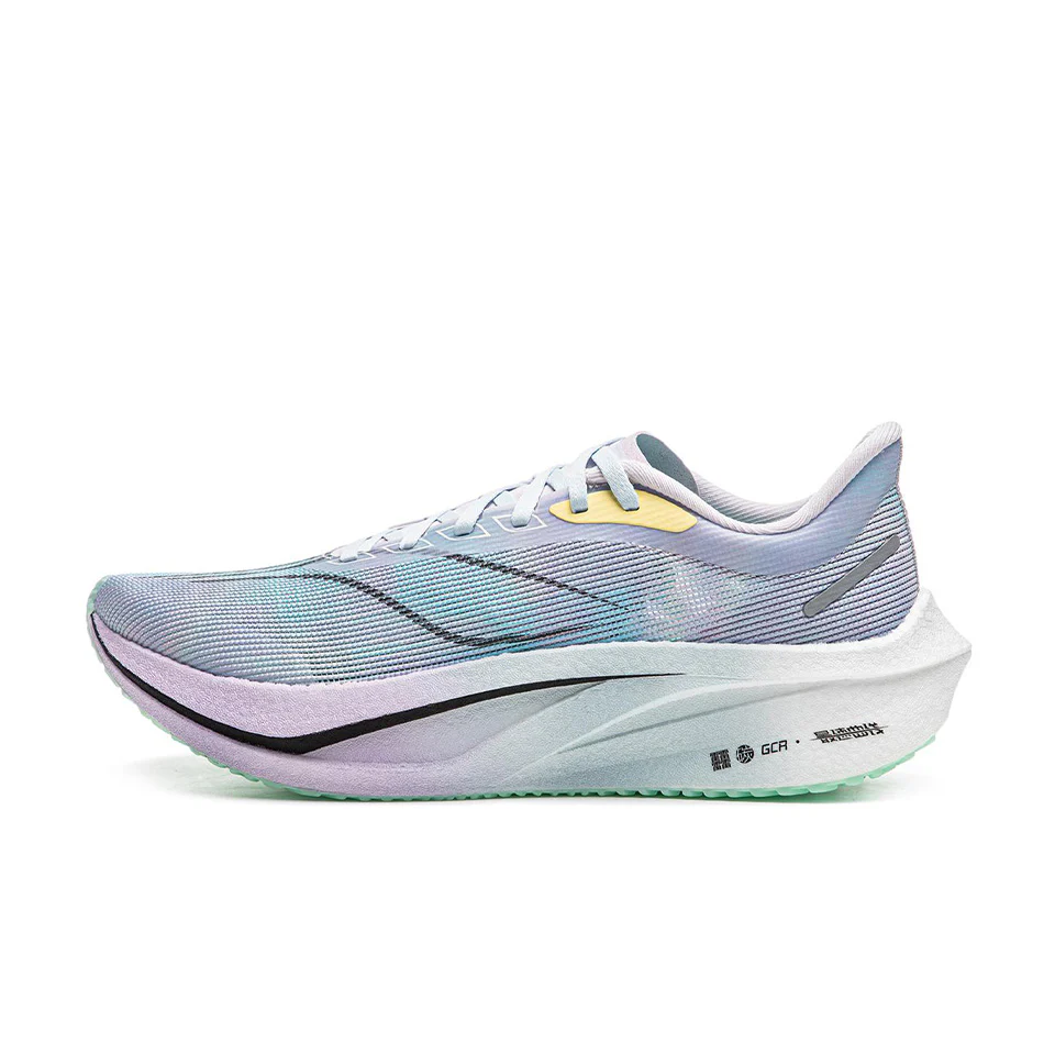 LINING Feidian 4 Challenger Running Shoes Women's 'Mist Purple Vero Rose Purple Fluorescent Ice Cyan'