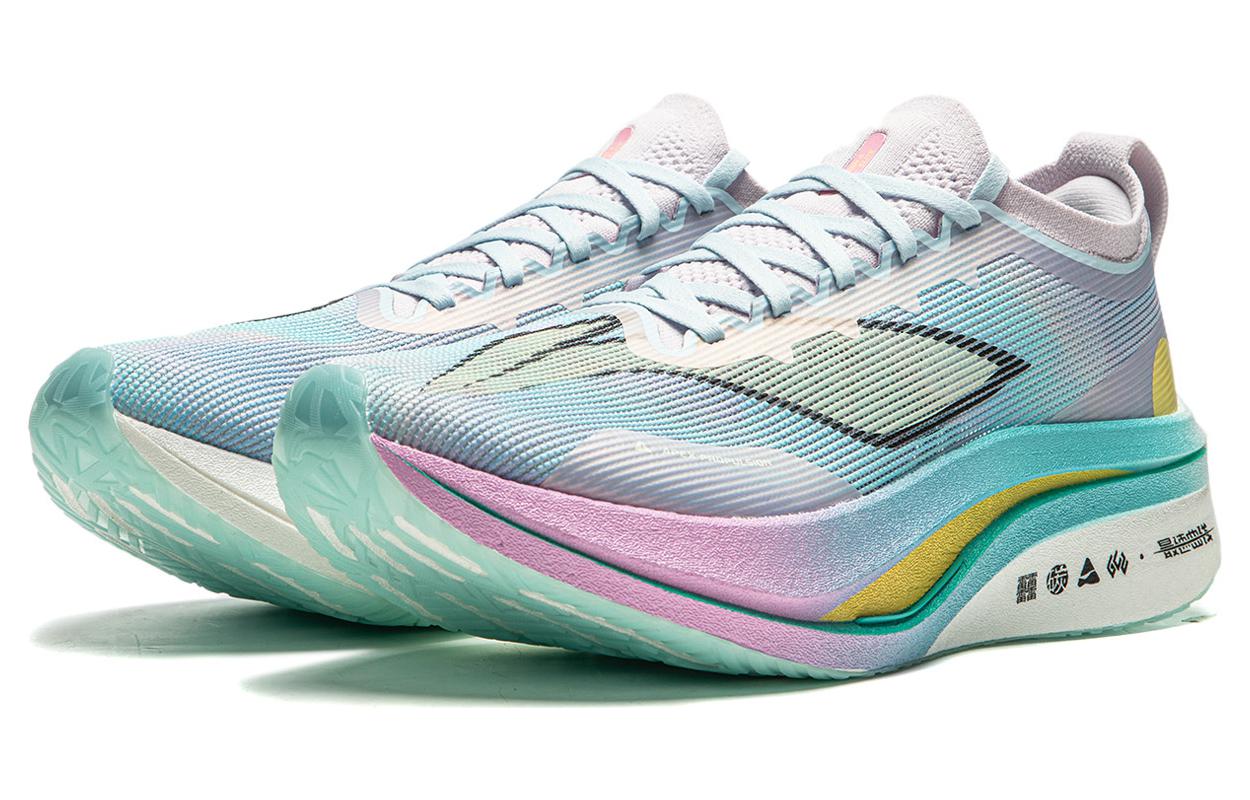 LiNing Feidian 4 Elite Running Shoes 'Purple Ice Cyan' - Image 3