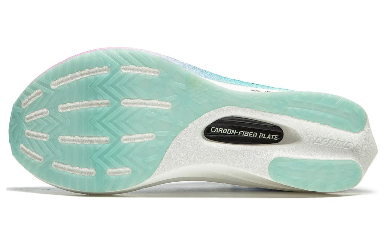 LiNing Feidian 4 Elite Running Shoes 'Purple Ice Cyan' - Image 7