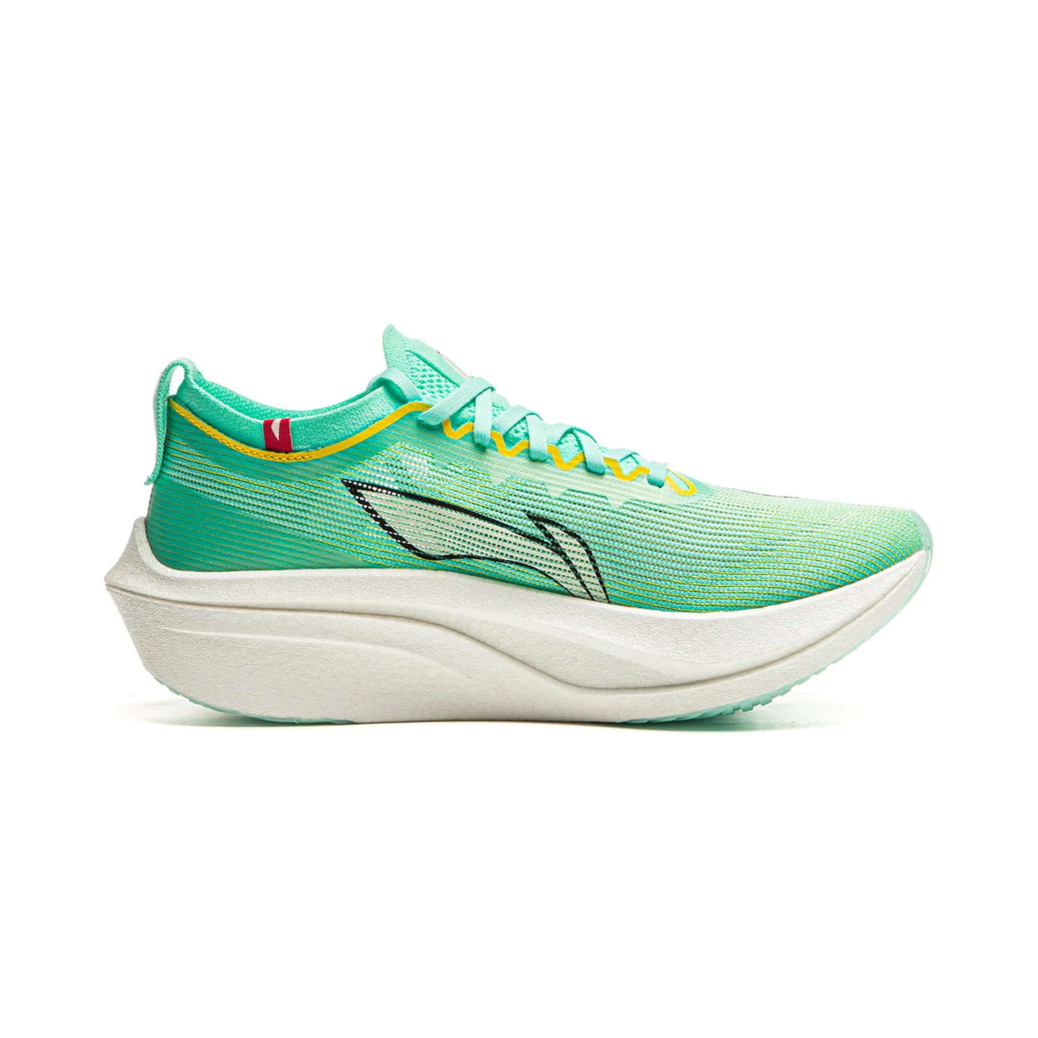 LiNing Feidian 4 Elite Running Shoes 'Cyan Yellow' - Image 2