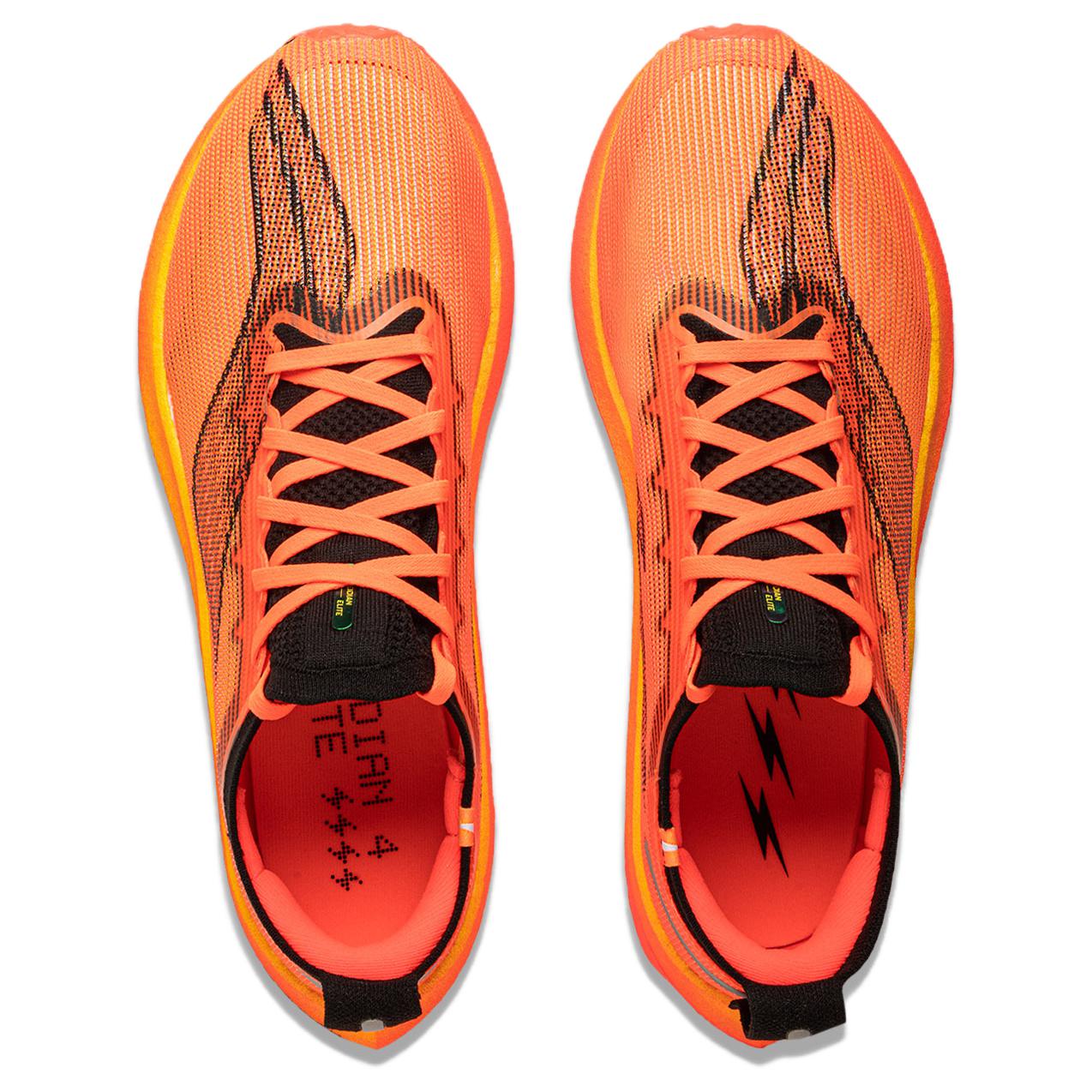 LiNing Feidian 4 Elite Running Shoes 'Orange Black' - Image 4
