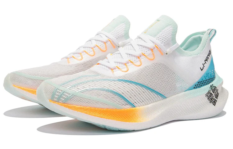 LiNing Feidian Challenger Running Shoes 'White Blue' - Image 3
