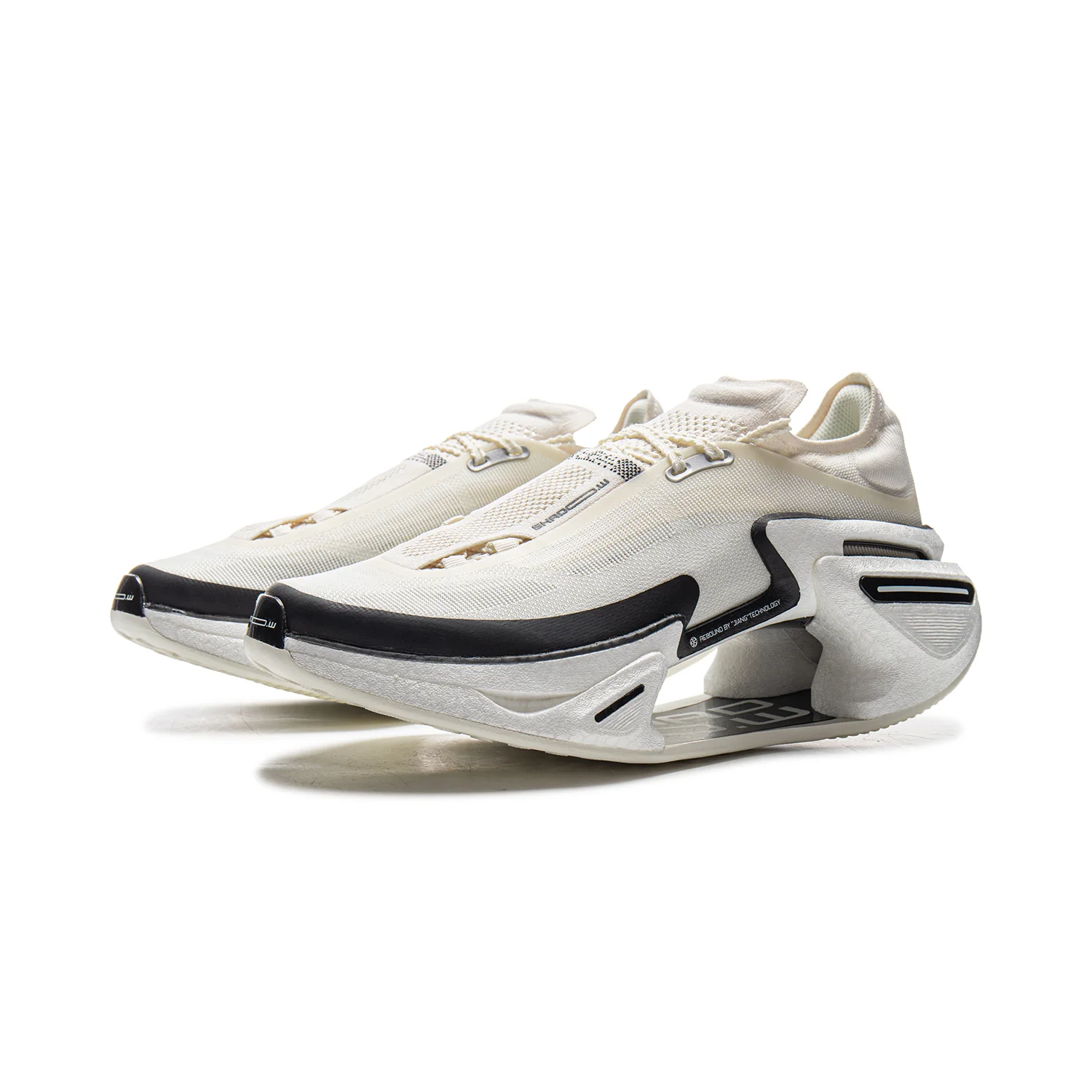 LiNing Shadow 3.0 Running Shoes 'Ivory Black' - Image 3