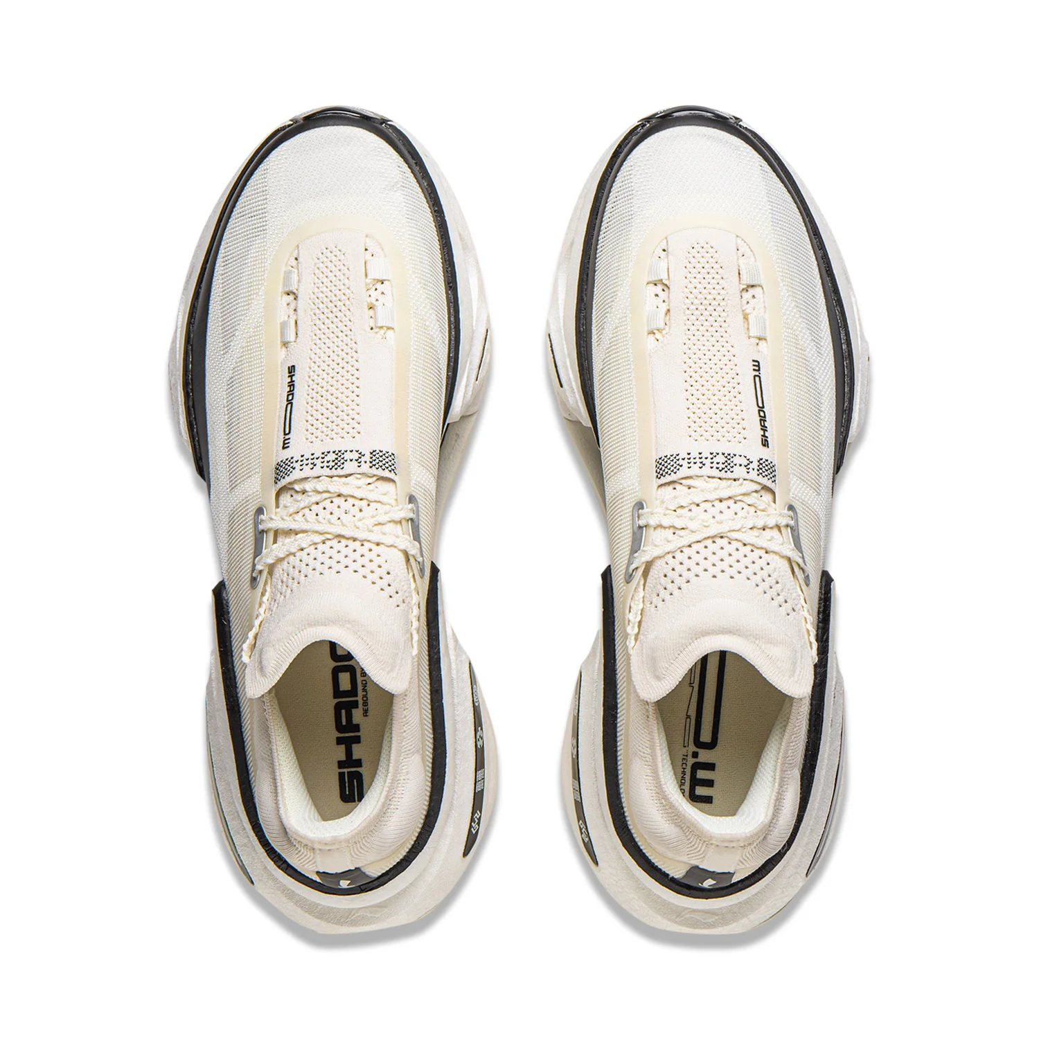 LiNing Shadow 3.0 Running Shoes 'Ivory Black' - Image 4