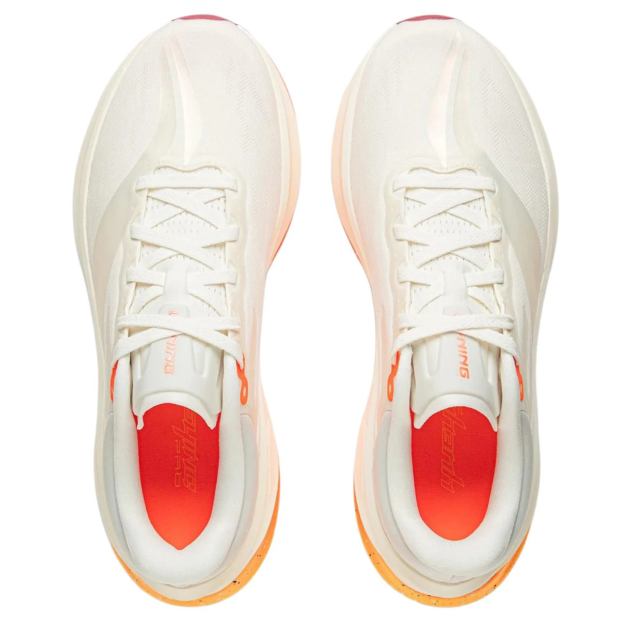 LiNing Yueying 5 Pro Running Shoes 'White Orange' - Image 4