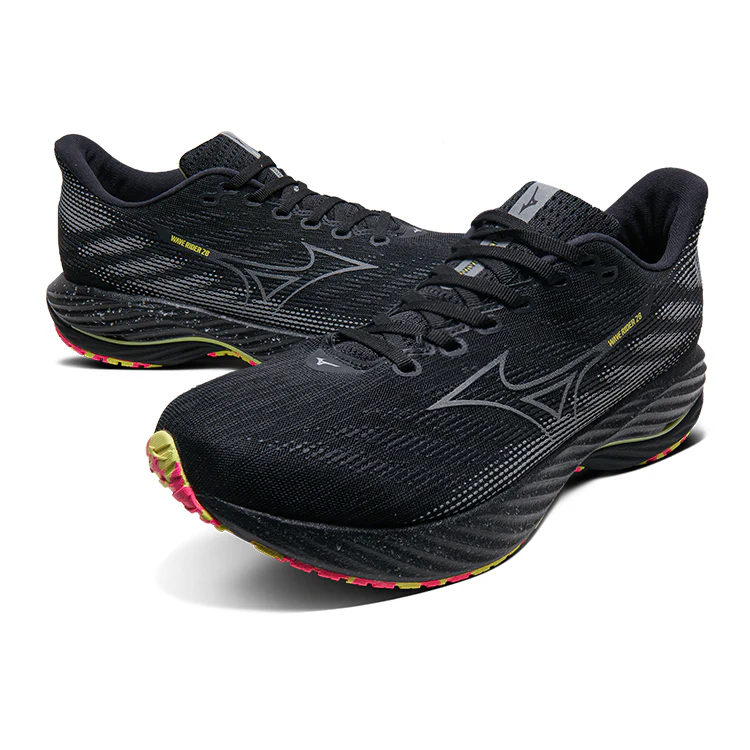 Mizuno Wave Rider 28 'Black Sunny Lime' - Image 3