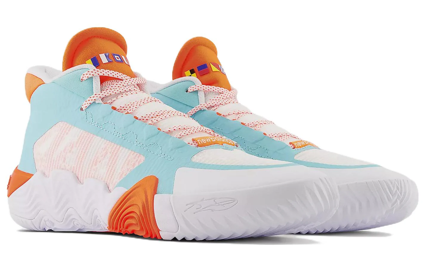 New Balance Kawhi 2 Ocean Blue Orange - Image 4