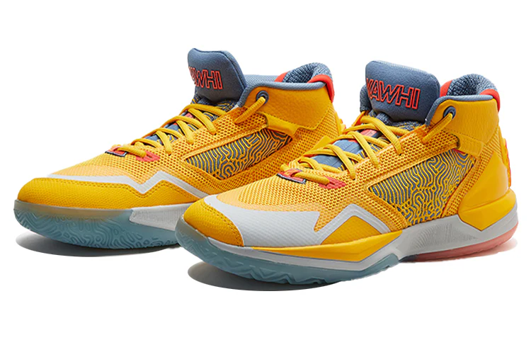New Balance Kawhi Team Gold Dark Peacock Blue - Image 3