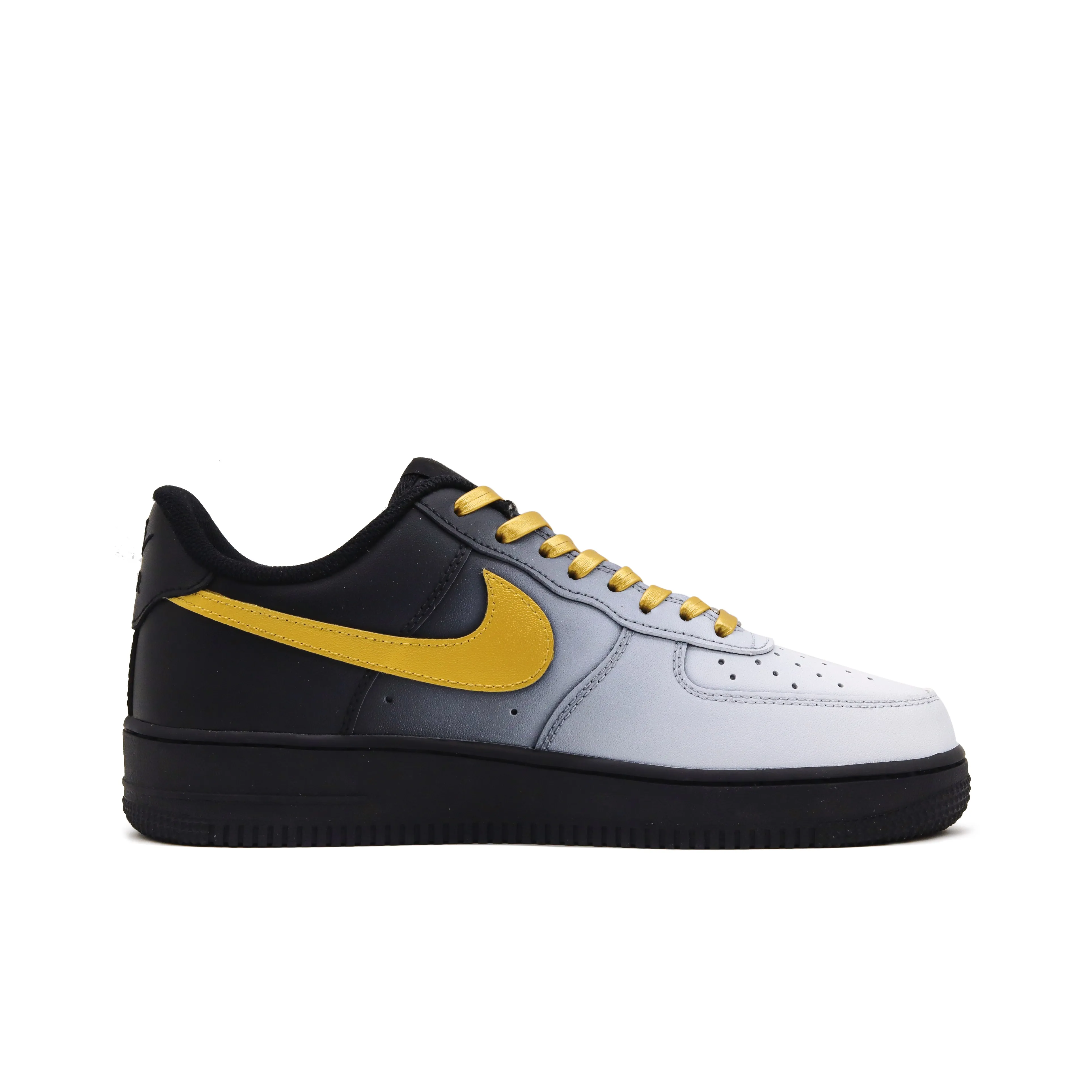 Nike Air Force 1 'Black Gold' [Customized] - Image 2