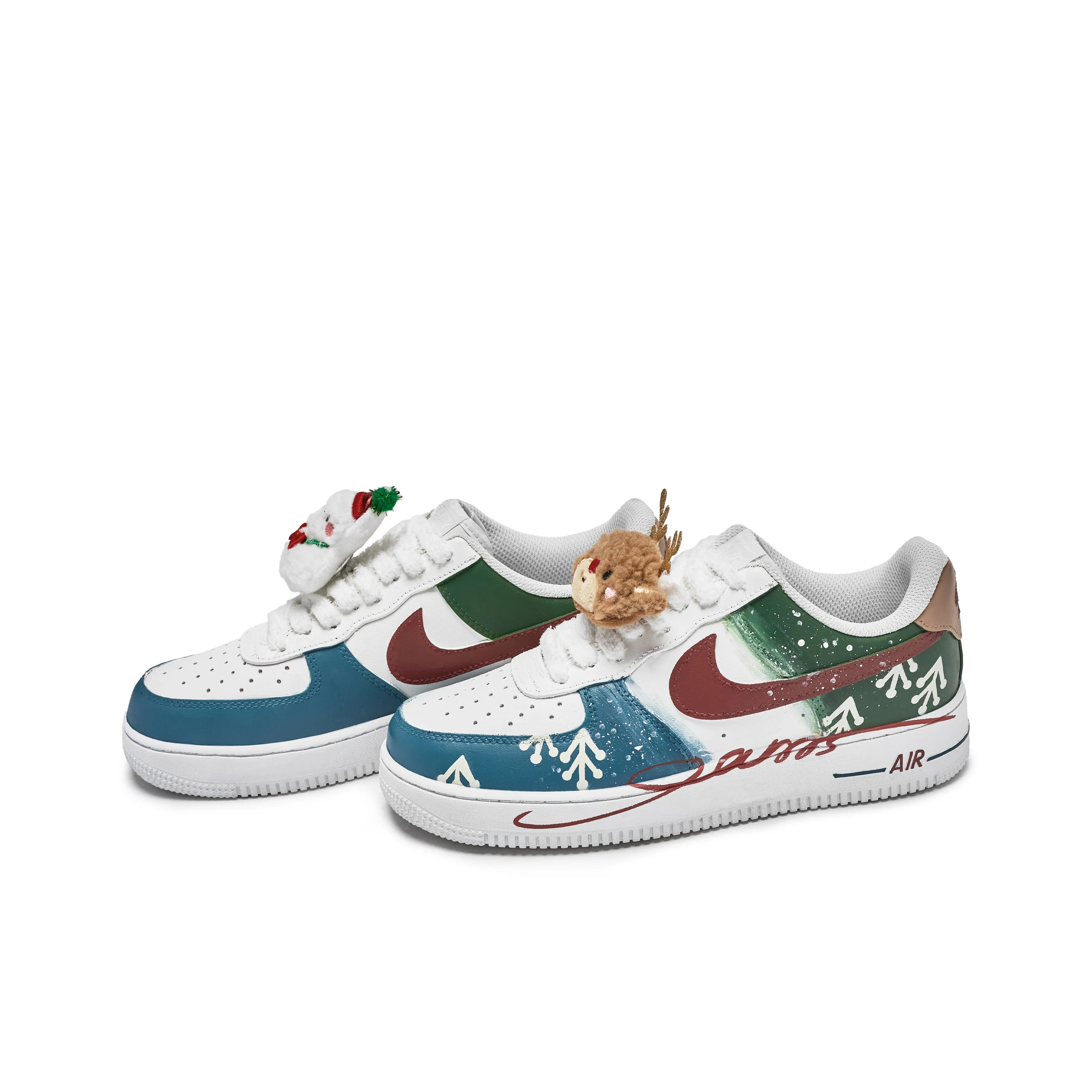 Nike Air Force 1 'Christmas' [Customized] - Image 2