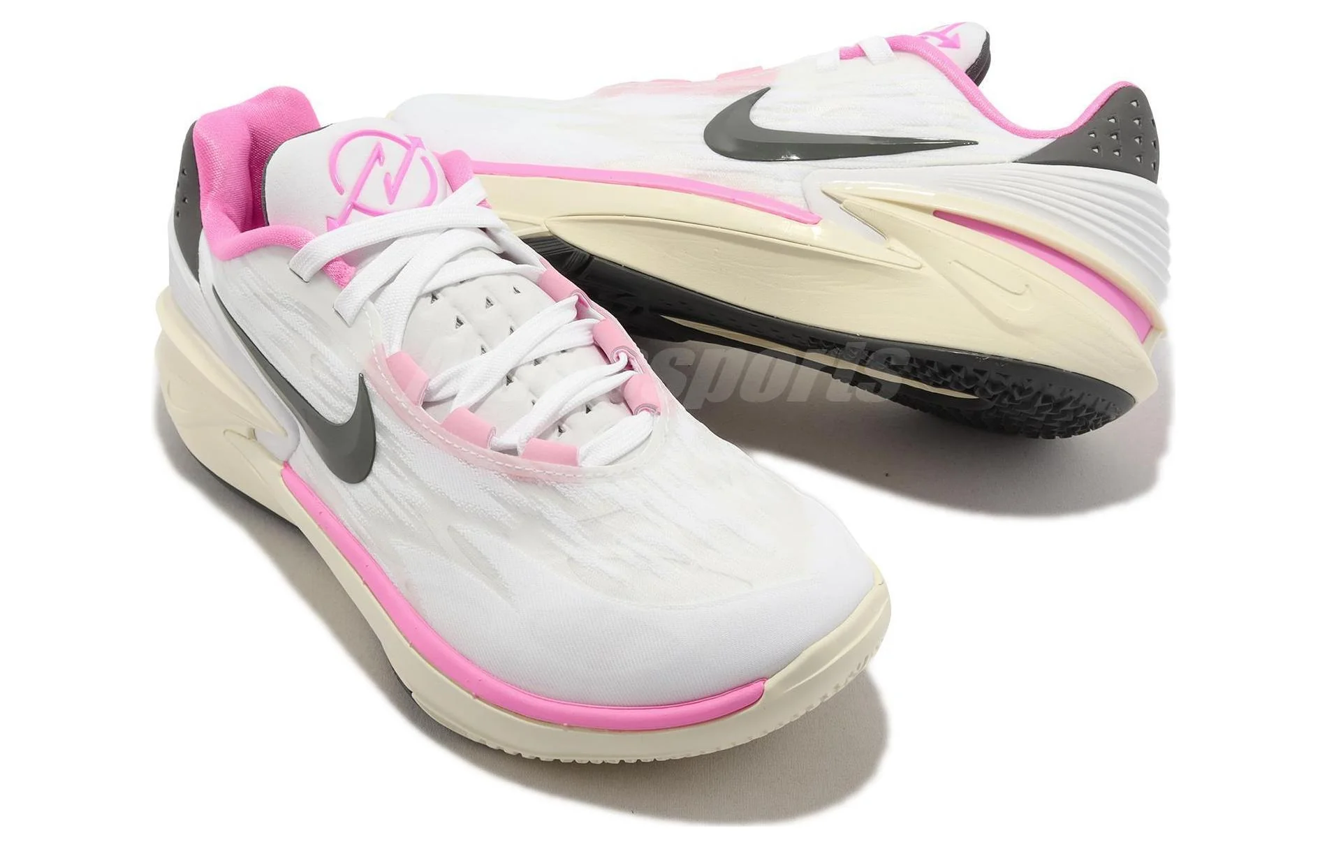 Nike Air Zoom G.T. Cut 2 EP 'White Grey Pink' - Image 6