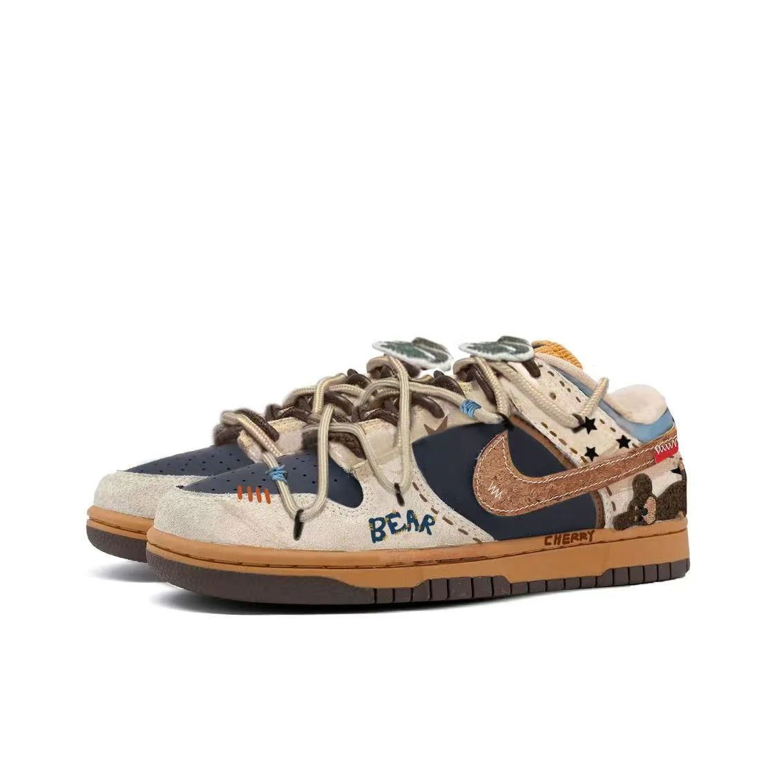 Nike Dunk Low Top 'Panda Bear' [Customized] - Image 3