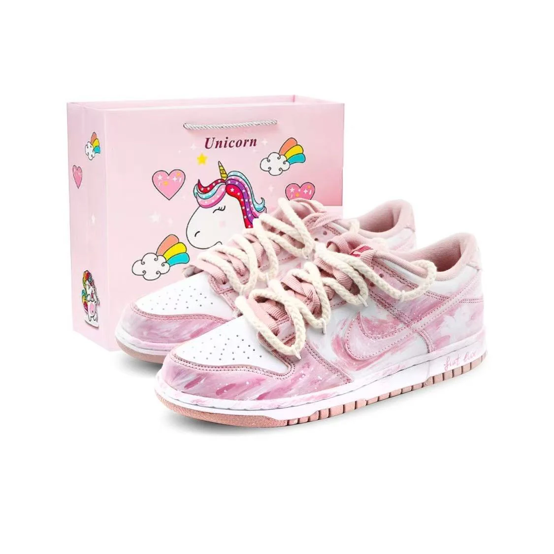 Nike Dunk Low Top 'Unicorn Dream Gift Bag' [Customized] - Image 4