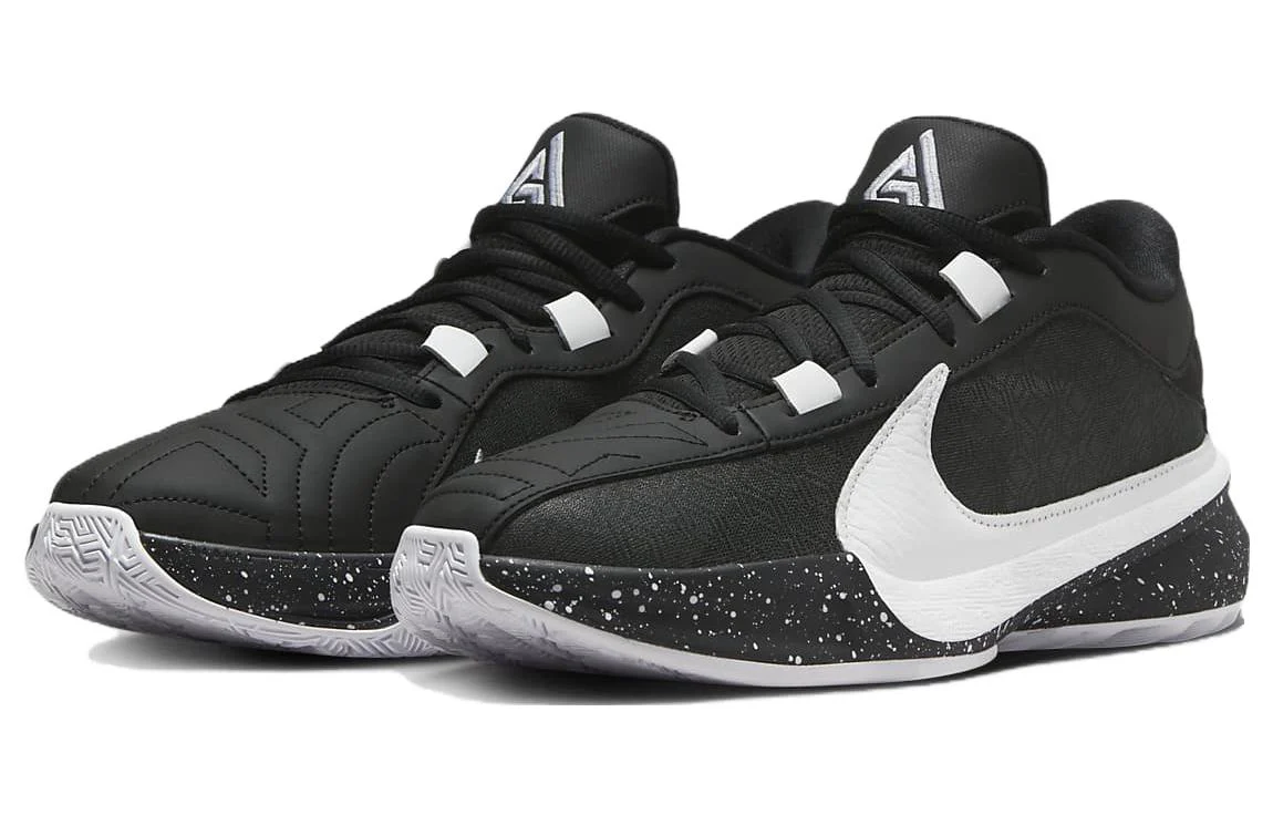 Nike Giannis Freak 5 'Splash Ink Black White' - Image 3