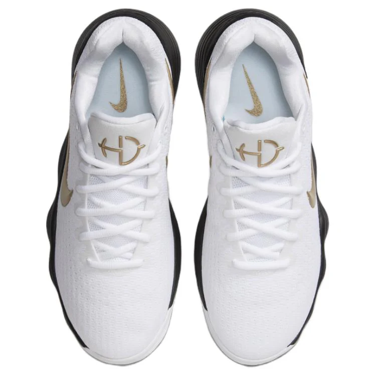 Nike Hyperdunk 2017 Low 'White Metallic Gold Black' - Image 3
