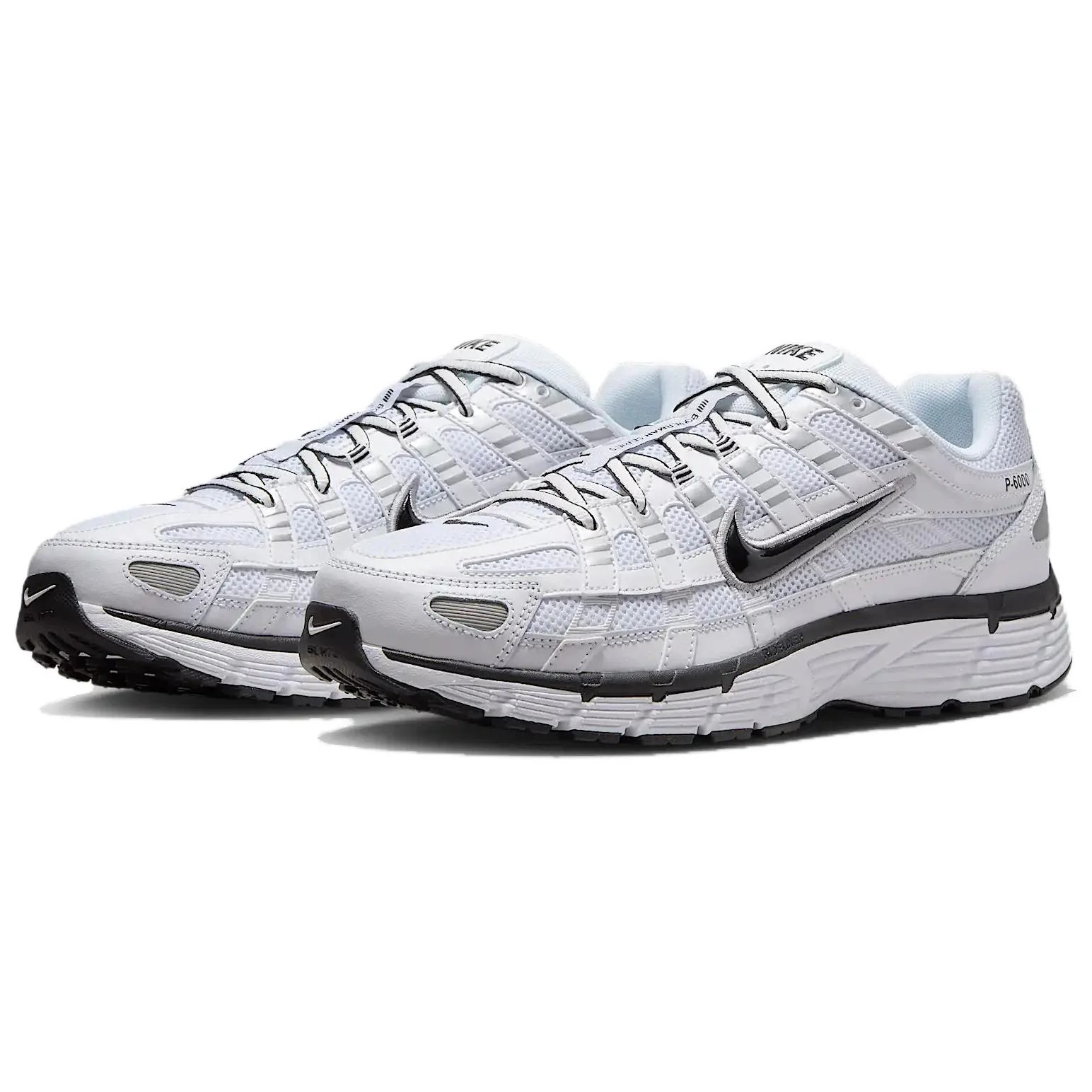 Nike P 6000 'White Metallic Silver Black' - Image 3