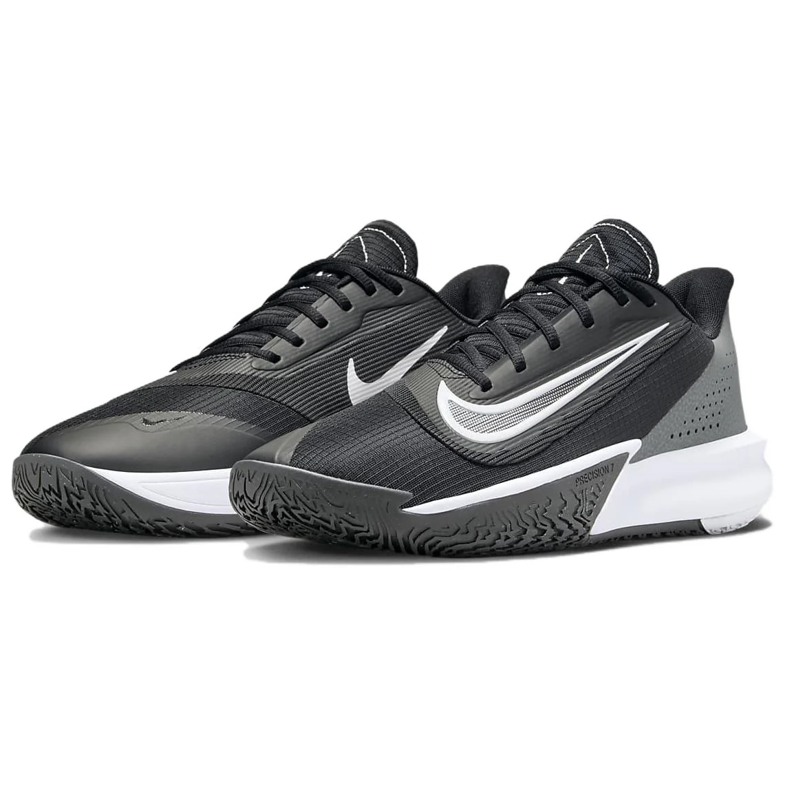 Nike Precision 7 'Black Iron Grey Smoke Grey White' - Image 3