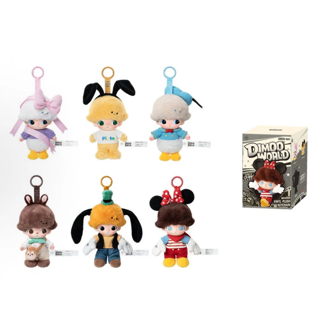 POP MART Dimoo World X Disney Series Vinyl Plush Keychain Single Blind Box - Image 11