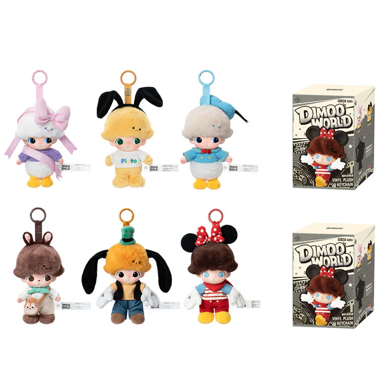 POP MART Dimoo World X Disney Series Vinyl Plush Keychain Single Blind Box - Image 6