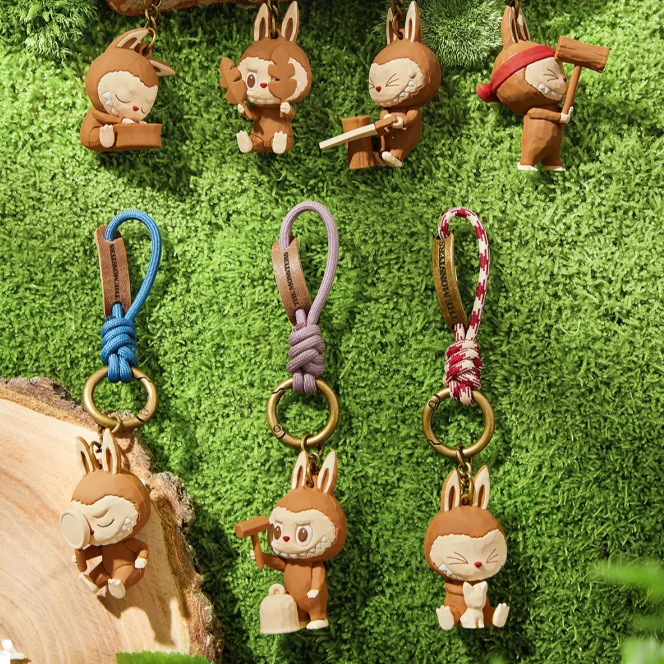 POP MART Labubu Wood Workshop Collection Keychain - Image 6