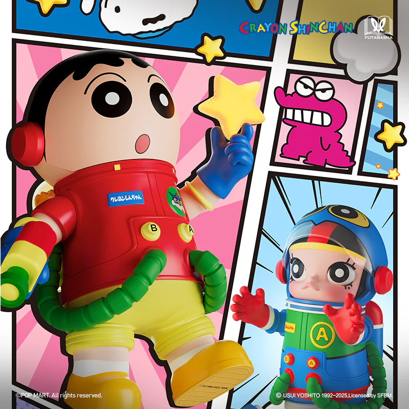 POP MART Mega Space Molly 400% +100% Crayon Shin Chan Mystery Boxes - Image 7