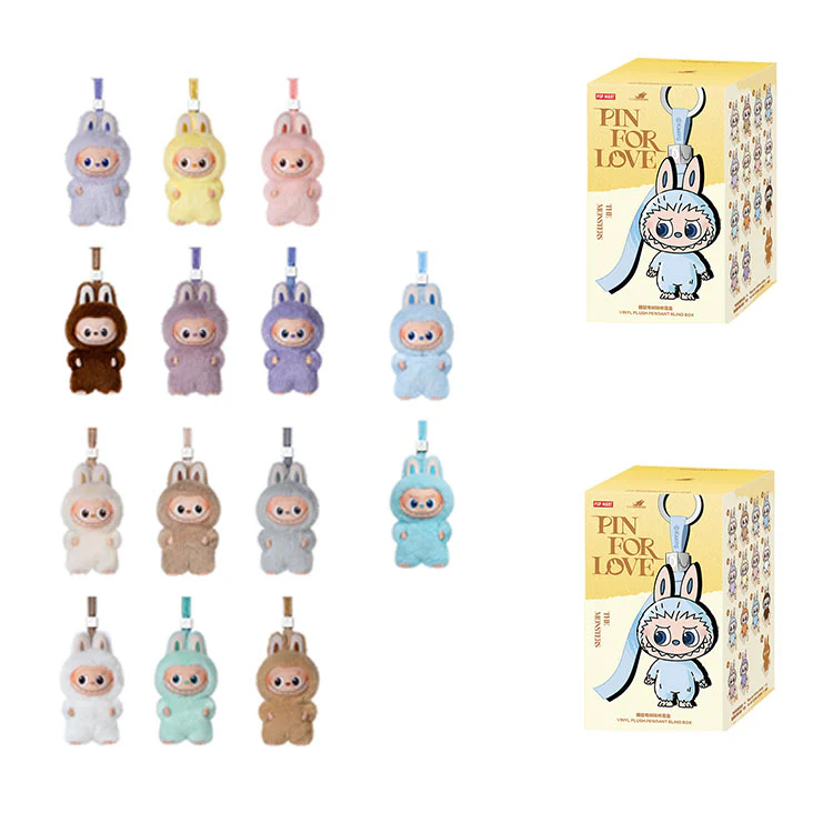 POP MART THE MONSTERS Labubu Pin for Love Series-VinylPlush Pendant Blind Box - Image 2