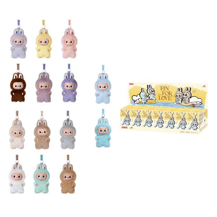 POP MART THE MONSTERS Labubu Pin for Love Series-VinylPlush Pendant Blind Box - Image 3