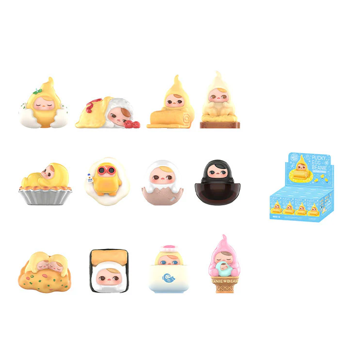 POP MART PUCKY Egg Bean Collection Mystery Boxes Single Mystery Box/Full Box 12 Pcs - Image 3