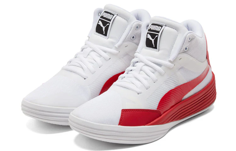 PUMA Clyde All Pro Mid 'White Red' - Image 2